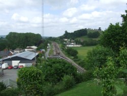 Pontrilas view from Railway Bridge Wallpaper