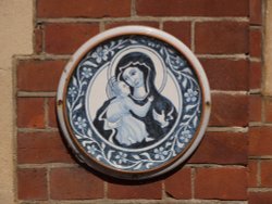 Plaque on St. Edmunds RC Church Wallpaper