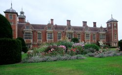 Flower beds at Blickling Hall Wallpaper