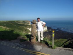 Strange birds at Flamborough Head Wallpaper