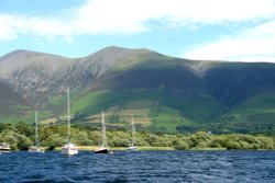 Derwentwater in summer. Wallpaper