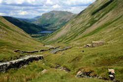 Kirkstone Pass, Cumbria. Brotherswater is in the distance. Wallpaper