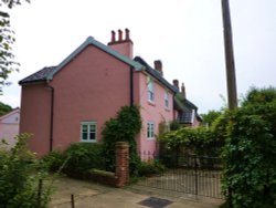 Front of Church Cottages Wallpaper