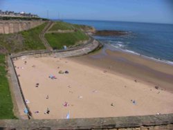 Public beach at the bottom of East Street, Tynemouth Wallpaper