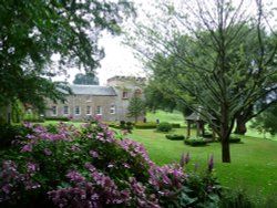 Rainy day at Ugbrooke House Wallpaper