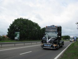 Truckers driving through Lowestoft Wallpaper