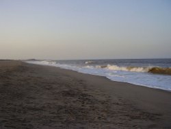 On the beach