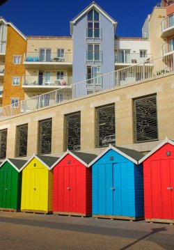 Beach huts in Boscombe