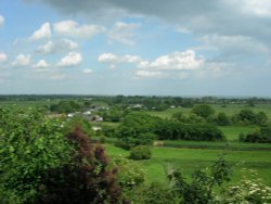 Beautiful English countryside. Wallpaper