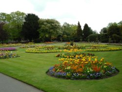 Abbey gardens in Bury St Edmunds Wallpaper