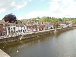 Bewdley, a view on the River Severn Wallpaper