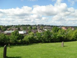 A view on Droitwich from the hill Wallpaper