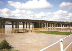 IRTHLINGBOROUGH  FLOODS SOME YEARS AGO Wallpaper