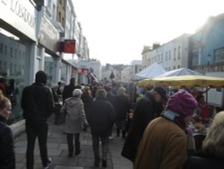 Portobello Road, Christmas Eve 2010 Wallpaper