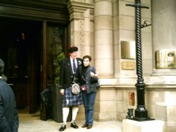 With Scotsman in Edinburgh Wallpaper