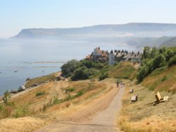 Robin Hoods Bay seen from Hill Top leading down into village
