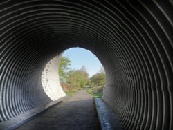 Cycle path under the B6060 Wallpaper