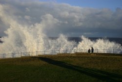 High tide in Hartlepool Wallpaper