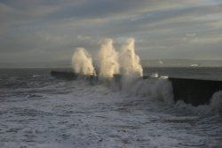 High tide in Hartlepool 2 Wallpaper