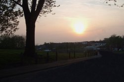 Sunset over Royton Cricket Club Wallpaper