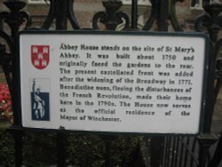 Abbey House Plaque Wallpaper