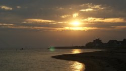 Sunset over Clacton-on sea Wallpaper