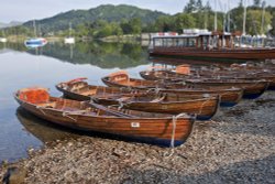 Rowing boats, Ambleside Wallpaper