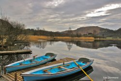 Moored up on Grasmere Wallpaper