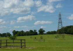 Pylons and Fences Wallpaper