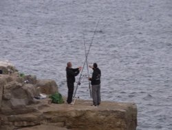 Fishing off Portland Bill Wallpaper