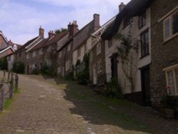 Looking up Gold Hill