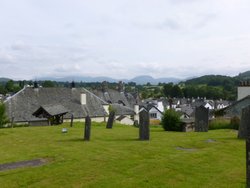 Hawkshead from churchyard. Wallpaper