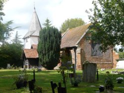 Greensted Church (near Chipping Ongar) Wallpaper