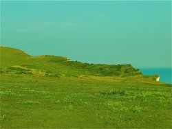 The Downs at Beachy Head. Wallpaper