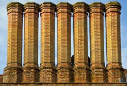 Tudor Chimneys Wallpaper