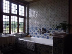 Posh Bathroom, Packwood House Wallpaper