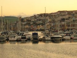 Sunset over Brixham. Wallpaper