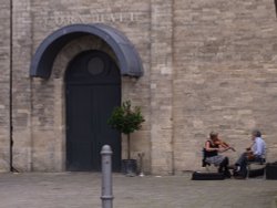 Busking in Cirencester Wallpaper