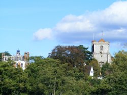 A View of the Church. Wallpaper