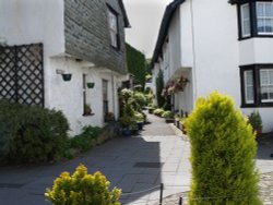 Hawkshead's narrow streets Wallpaper