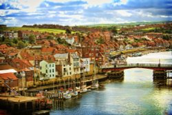 Whitby swing bridge. Wallpaper