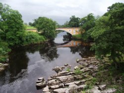 River Lune near Kirkby Lonsdale in Cumbria Wallpaper