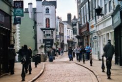 Street leading to Palace Green and Cathedral Wallpaper