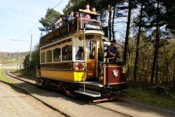 A tram at Beamish Wallpaper