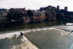 The River Wear through Durham Wallpaper