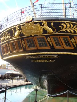 The stern of the SS Great Britain