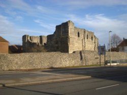 Canterbury Castle from Rheims Way Wallpaper