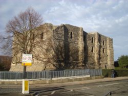 Canterbury Castle from Castle Street Wallpaper