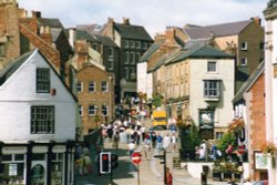 Durham across Old Elvet Bridge Wallpaper