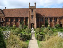 The Old Palace and the Knot Garden Wallpaper